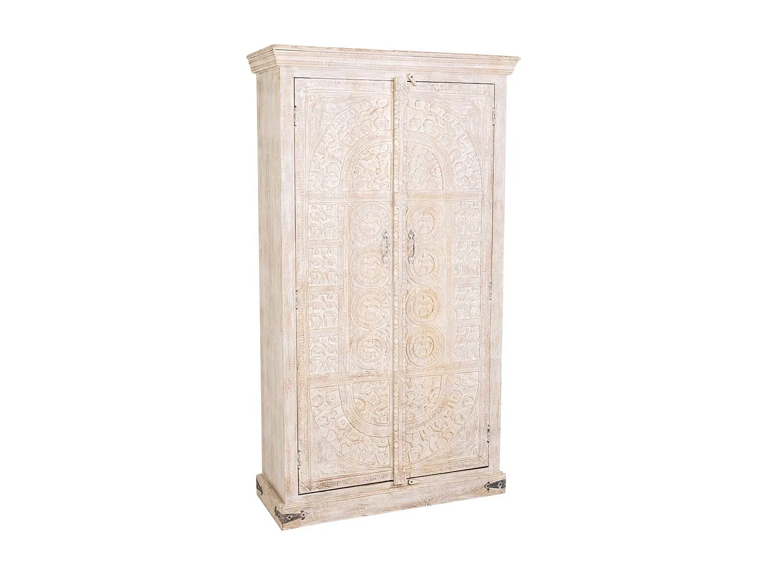 Armoire en bois finition artisanale 100x40x180h cm