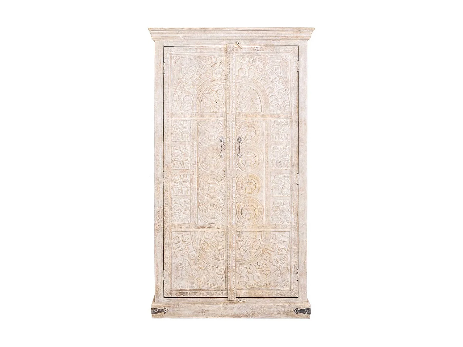 Armoire en bois finition artisanale 100x40x180h cm