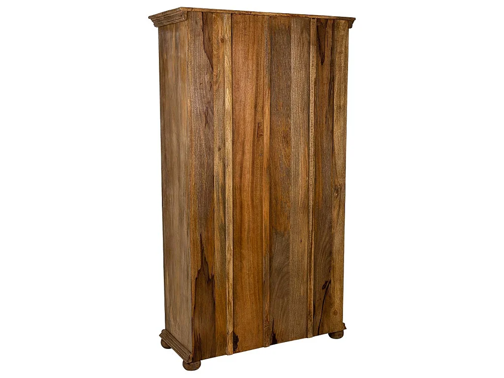 Armadio in legno fatto a mano marrone 102x44x183h