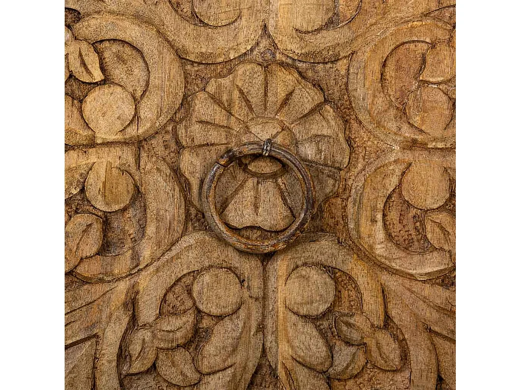Armadio in legno fatto a mano marrone 102x44x183h