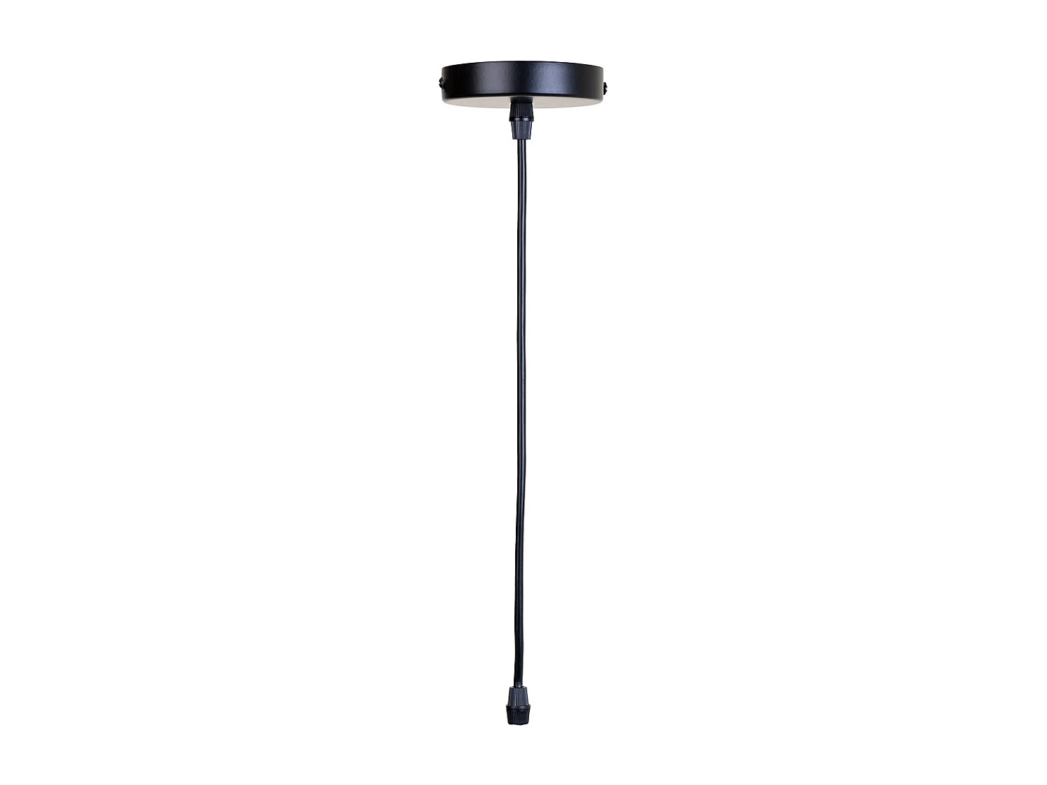 Candeeiro de teto em metal preto 15x15x115