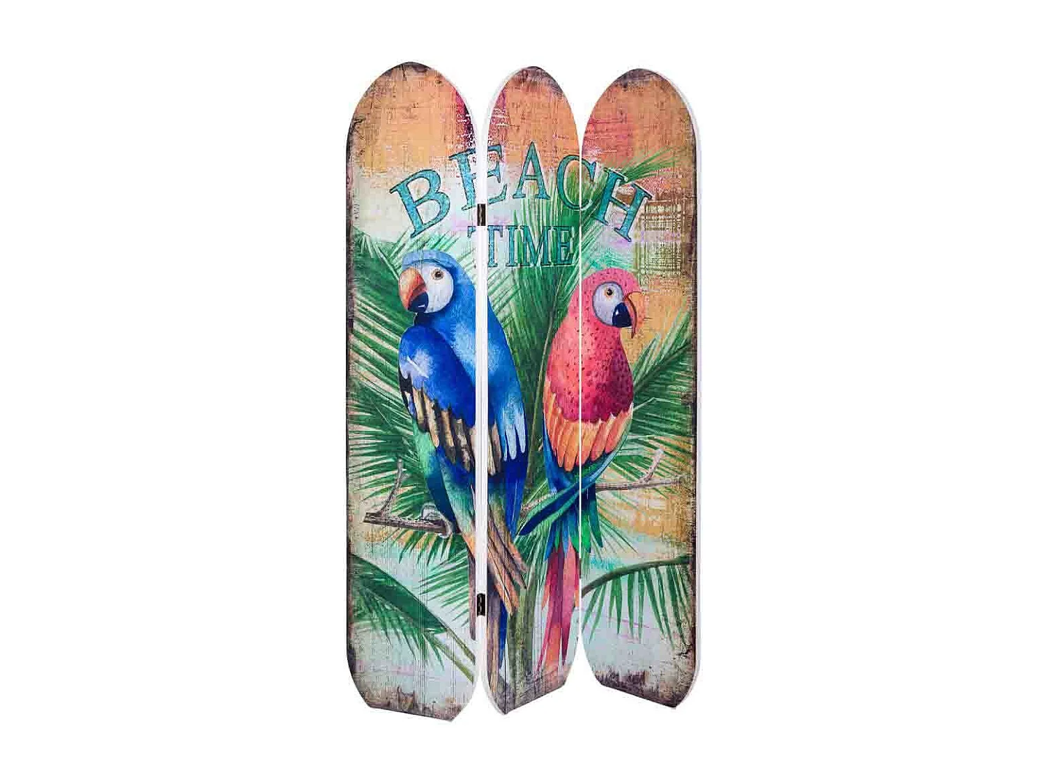 Biombo de madeira 3 folhas 120x180x2,5