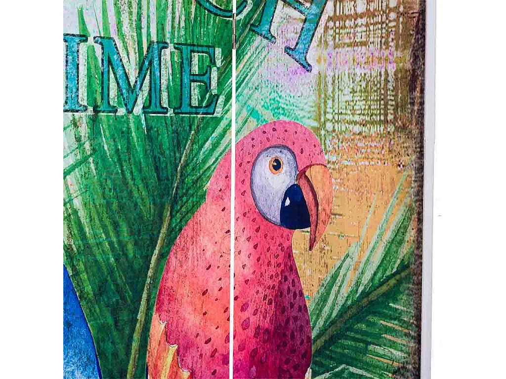 Biombo de madeira 3 folhas 120x180x2,5