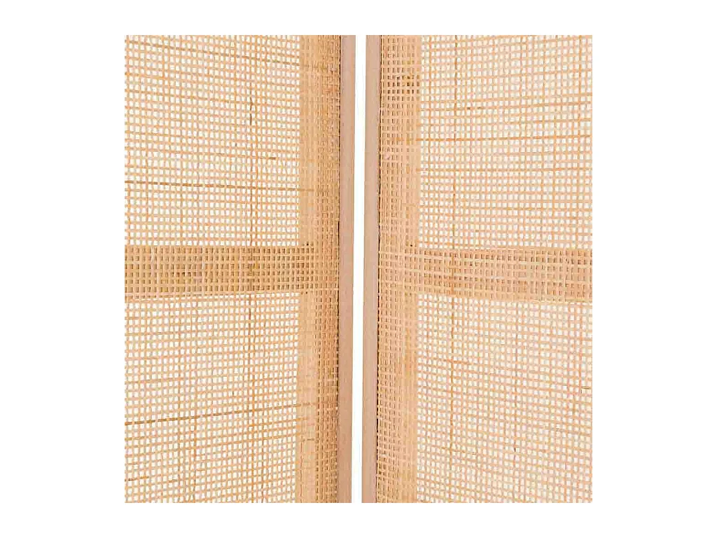 Biombo de madera y rejilla marrón (40x3)x2.5x200