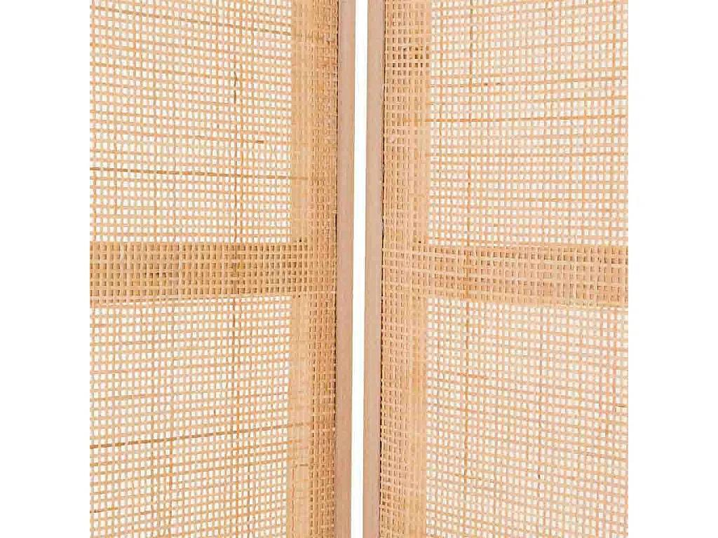 Paravento in MDF e griglia, marrone, (40x3)x2,5x200