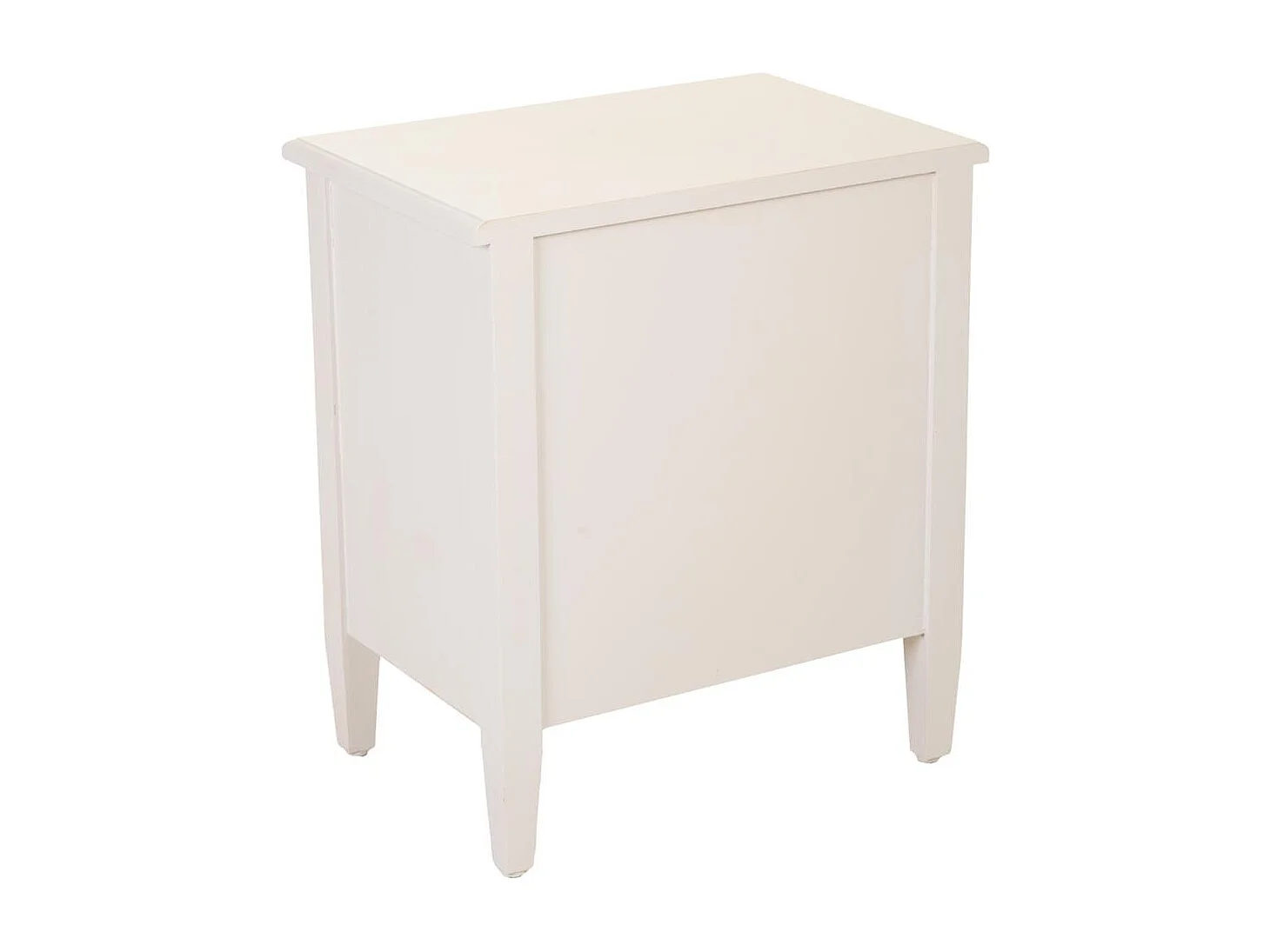 Beigefarbene lackierte Nachttisch aus Holz 46x32x52h cm beigem