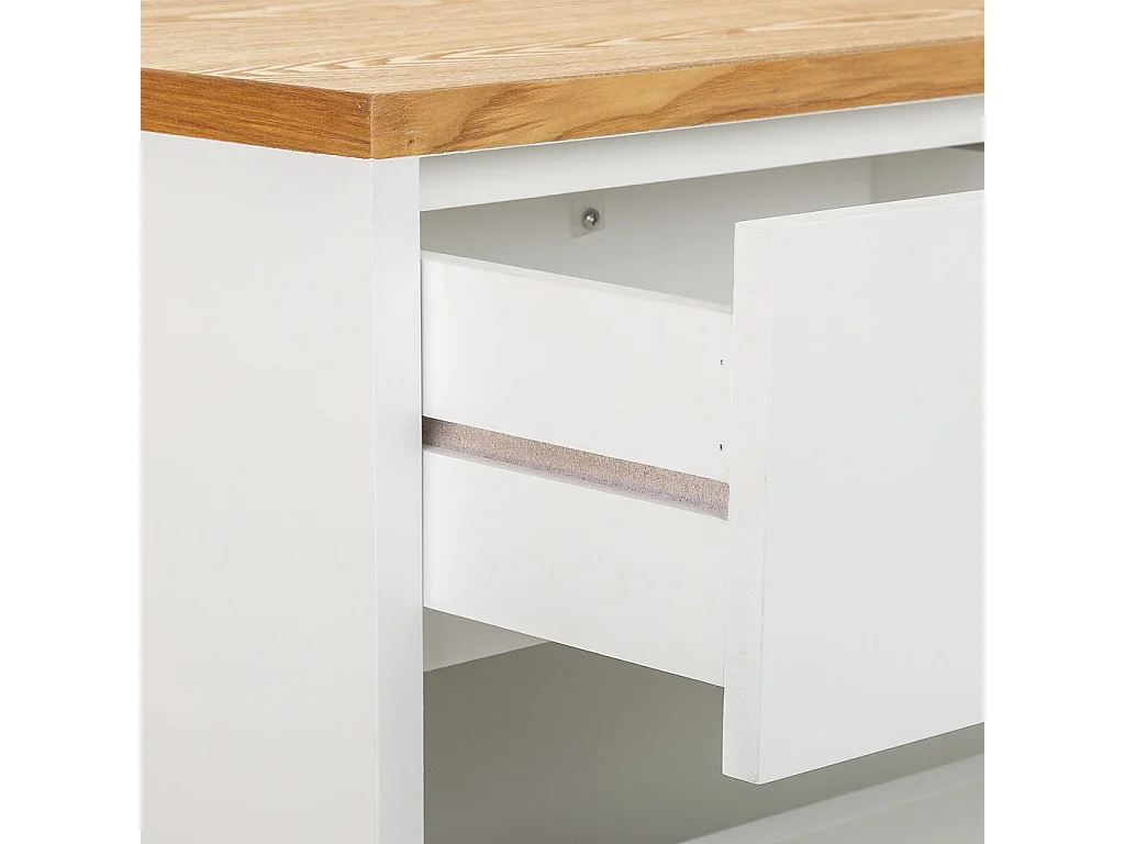 Mueble zapatero 2 cajones y 2 puertas 80x33x120,5h cm