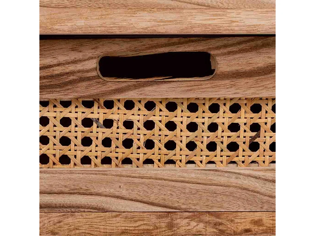 Escada de banco em malha de madeira e marrom 34x34x34