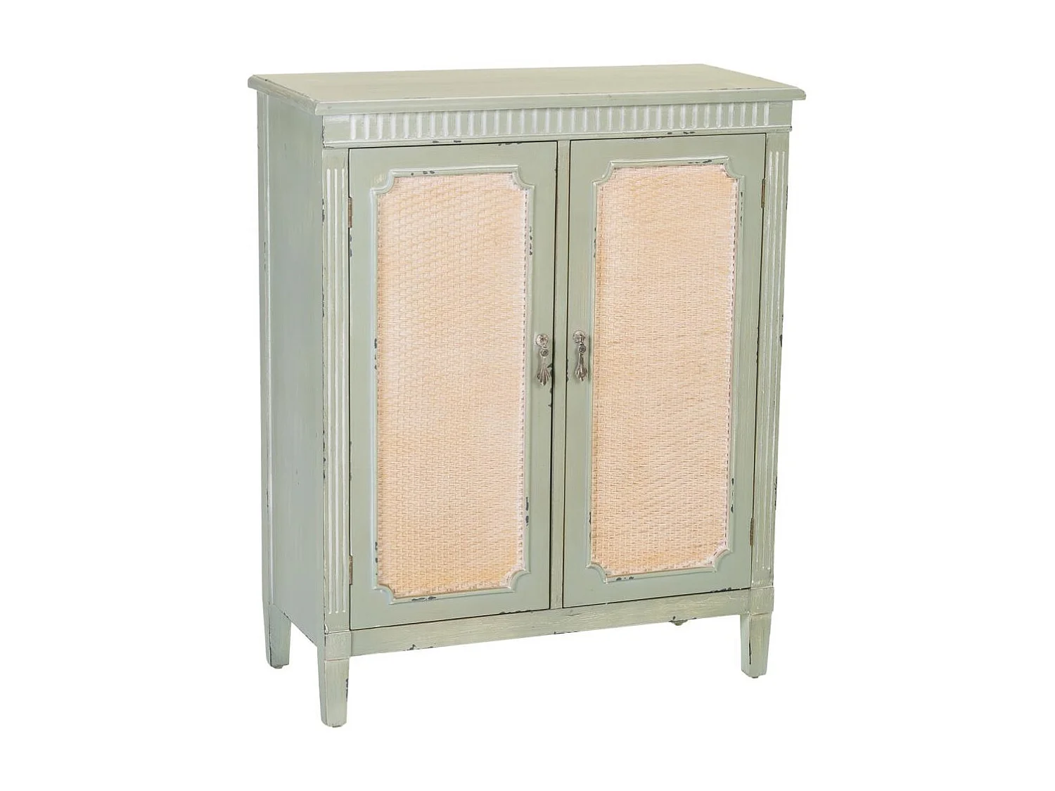 Corredor de madeira com verde 78x36x95