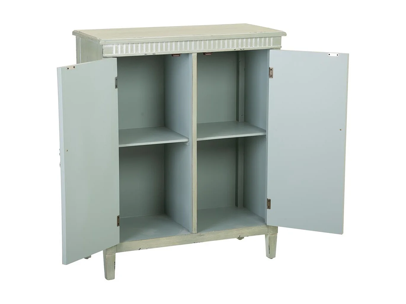 Corredor de madeira com verde 78x36x95