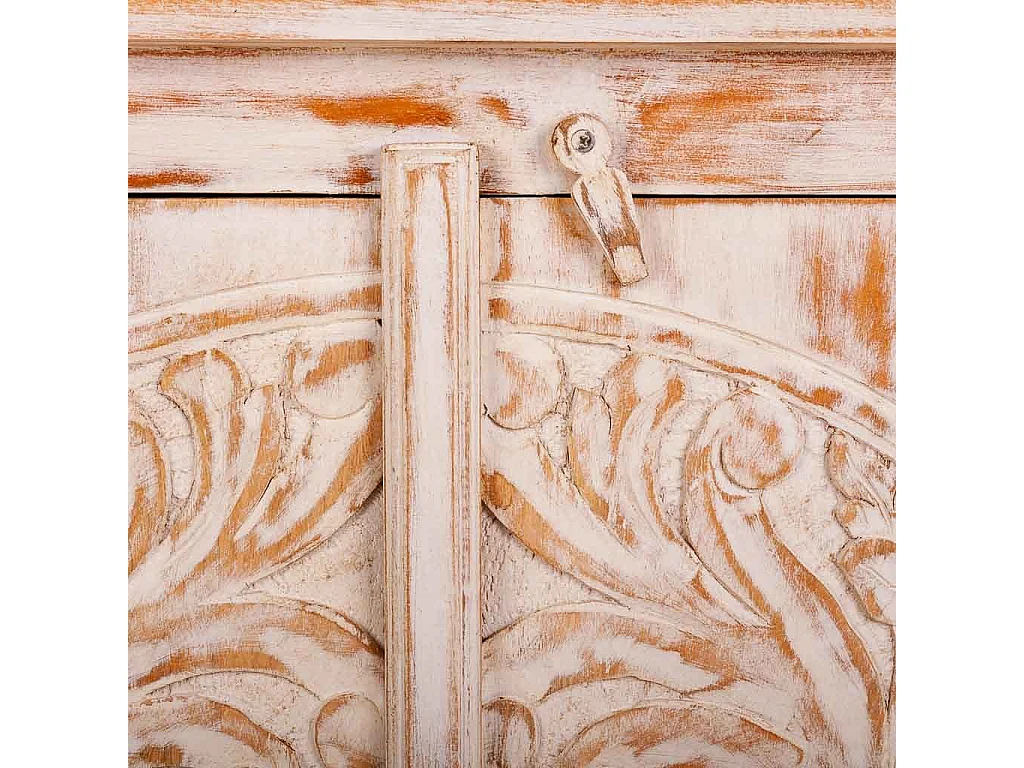 Buffet en bois finition artisanale 165x40x83h cm