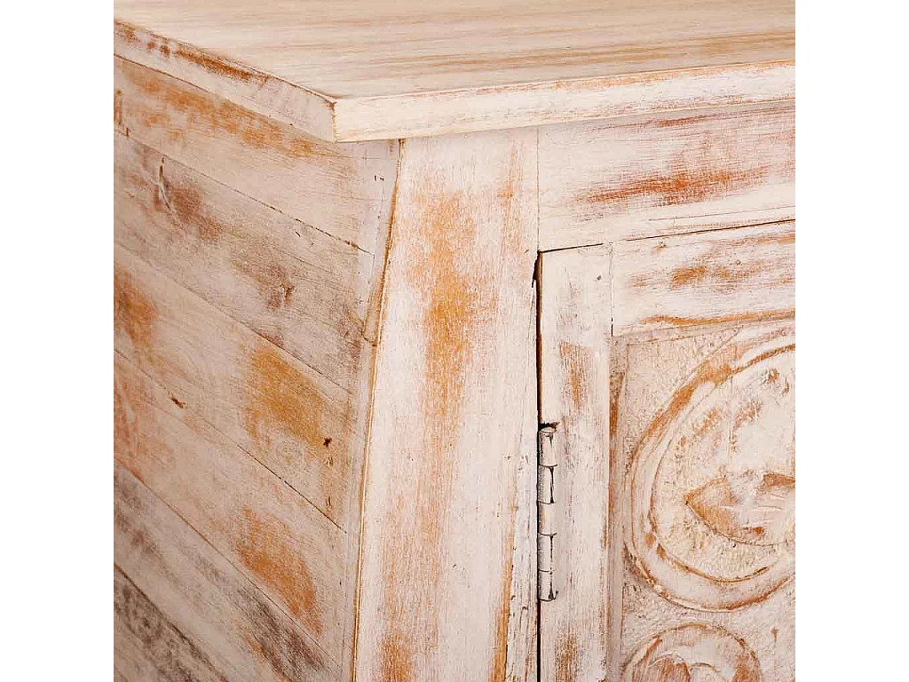 Buffet en bois finition artisanale 165x40x83h cm