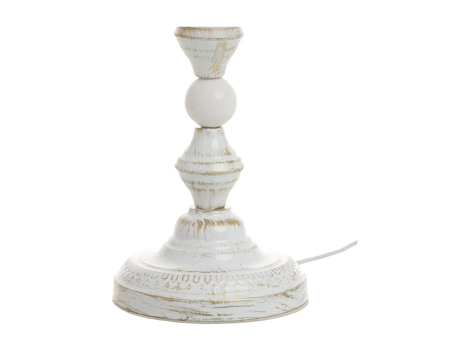 Lampada in metallo con perline in cristallo acrilico 29.5x25.5x51h cm