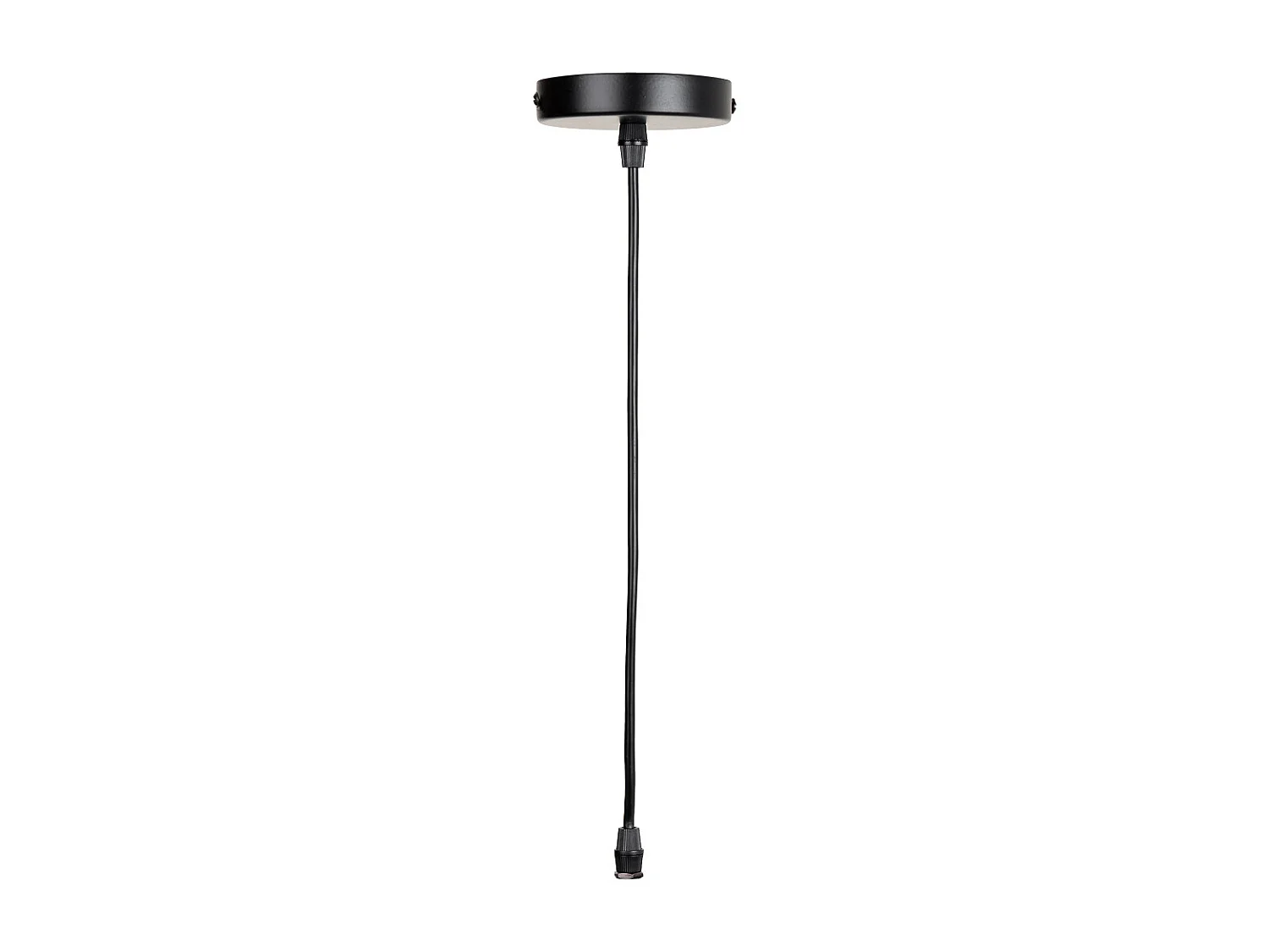 Candeeiro de teto em metal preto 15x15x110