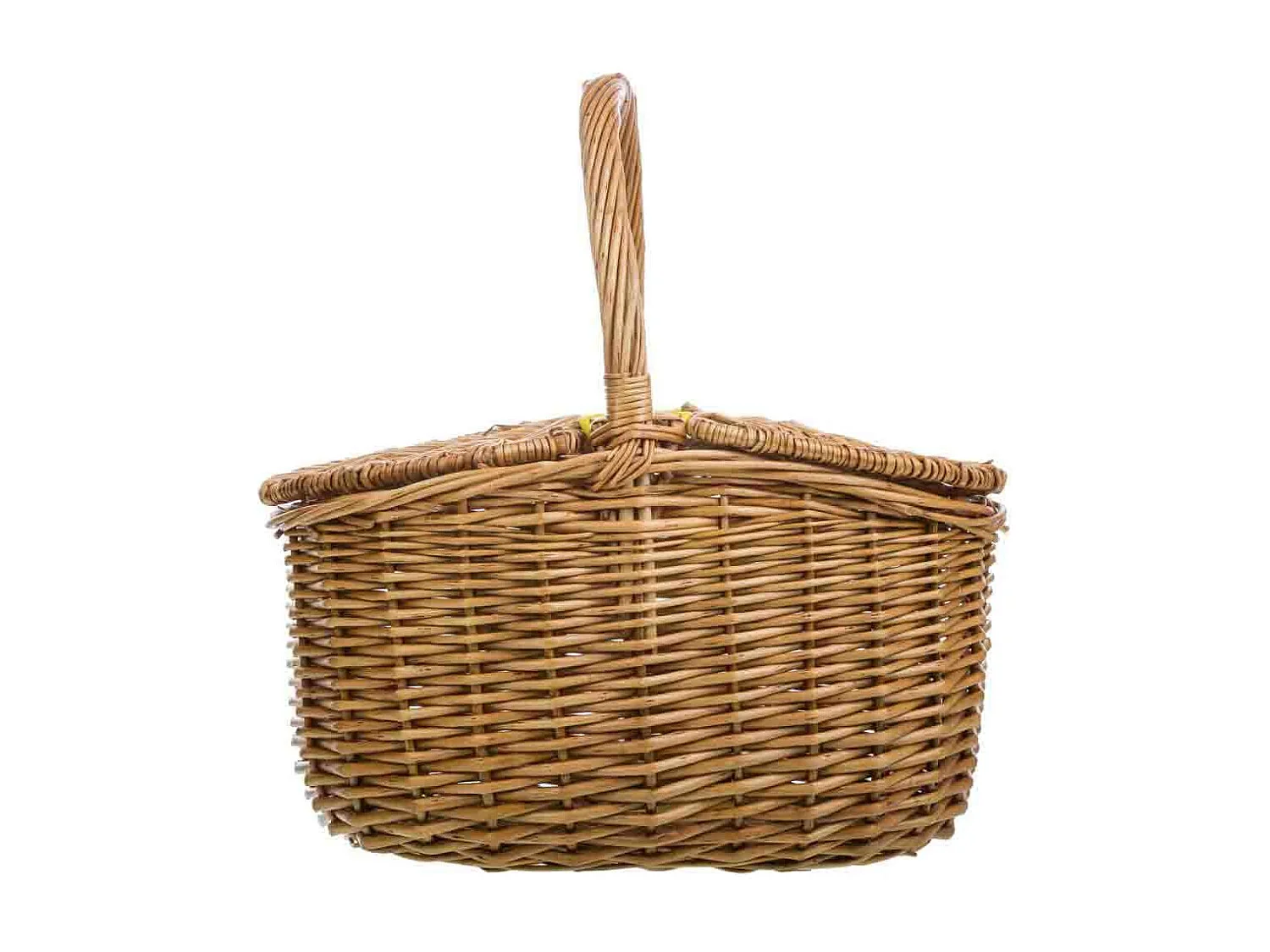 Cesta con tapas de mimbre marrón 32x21x16/32