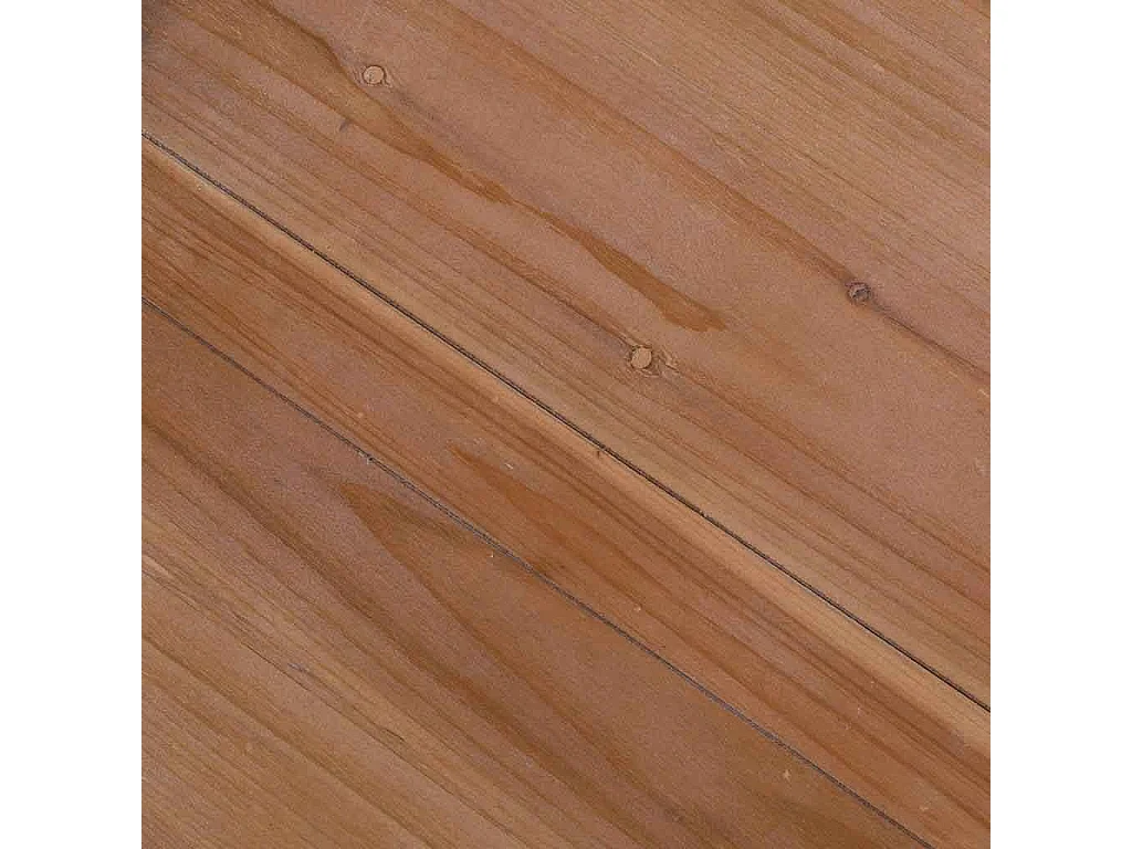 Mesa auxiliar de madeira branco envelhecido e natural 123x63x50h cm