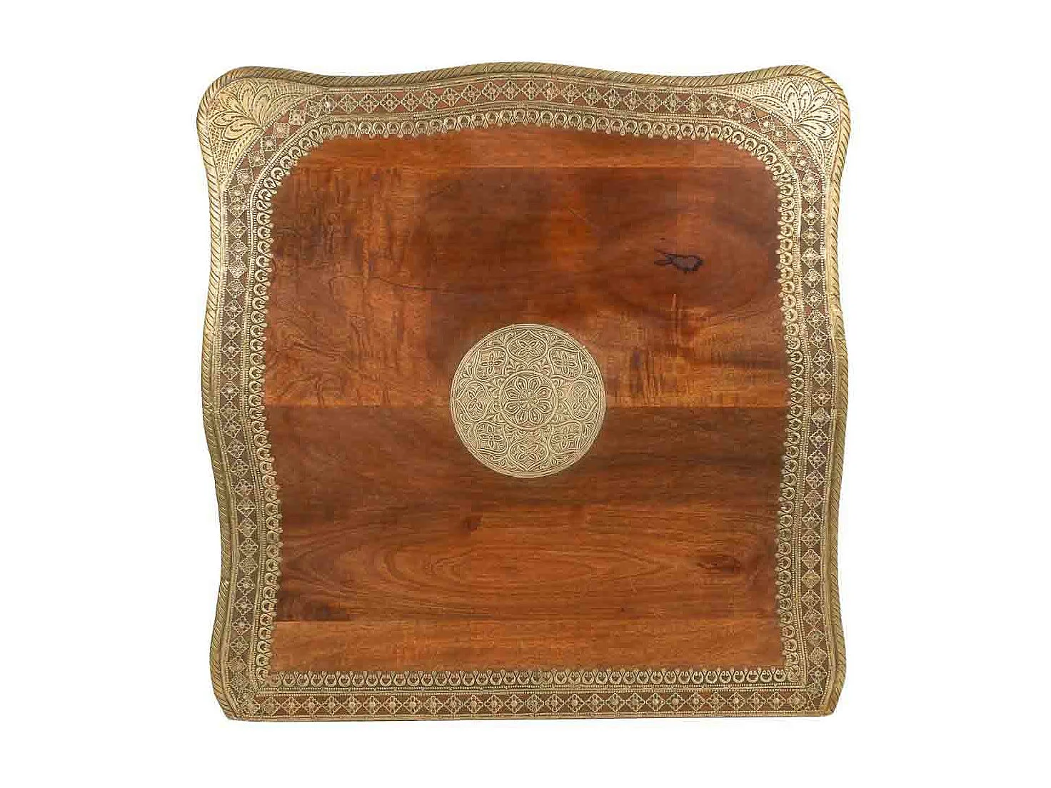 Couchtisch aus handgefertigtem Holz 60x60x45h cm