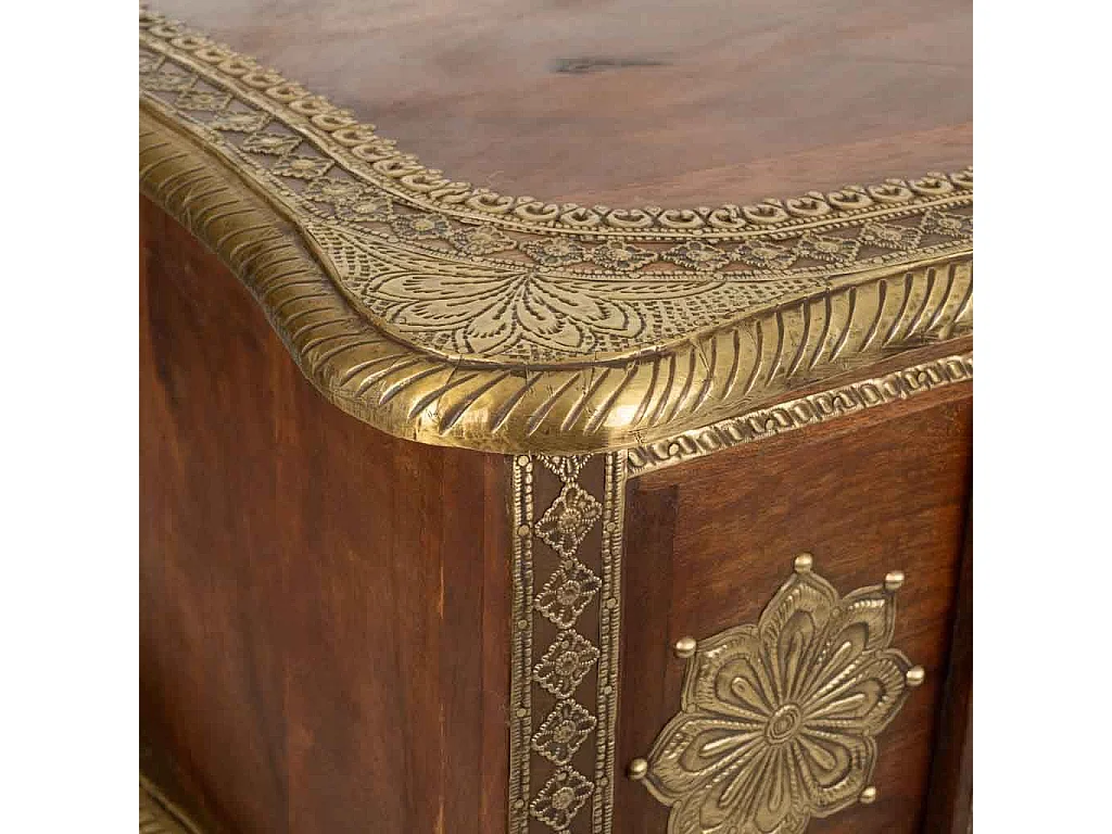 Couchtisch aus handgefertigtem Holz 60x60x45h cm