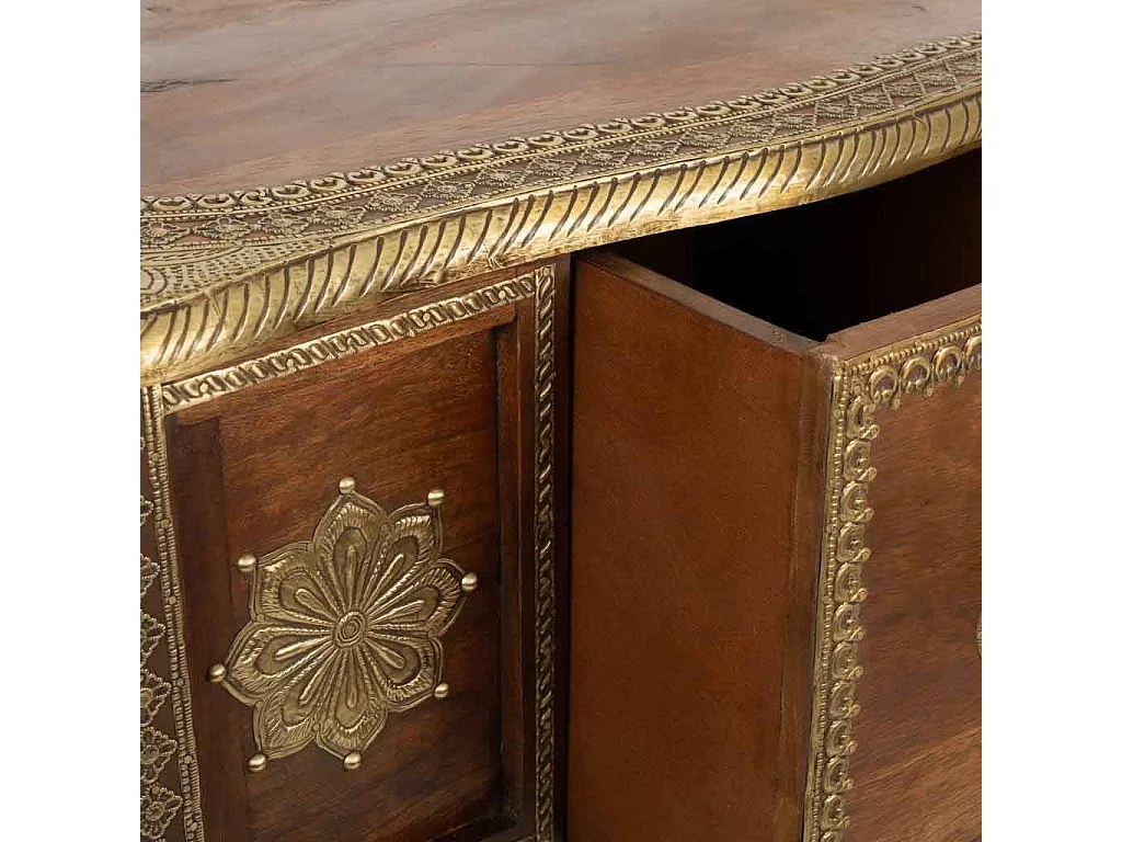 Couchtisch aus handgefertigtem Holz 60x60x45h cm