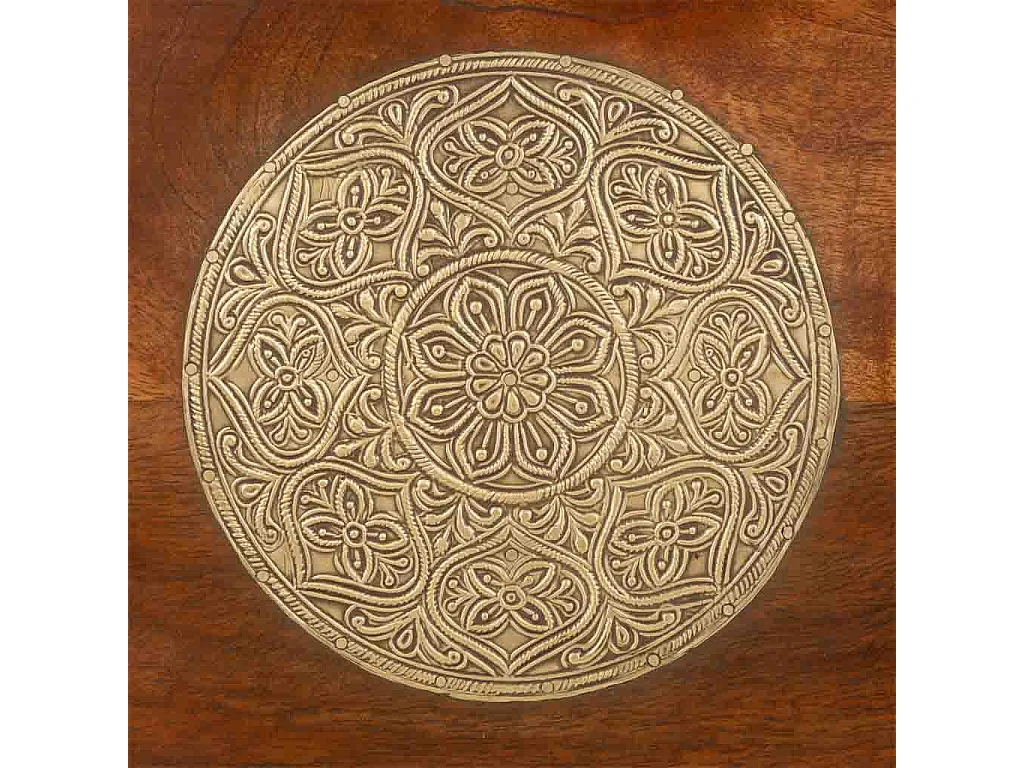 Couchtisch aus handgefertigtem Holz 60x60x45h cm