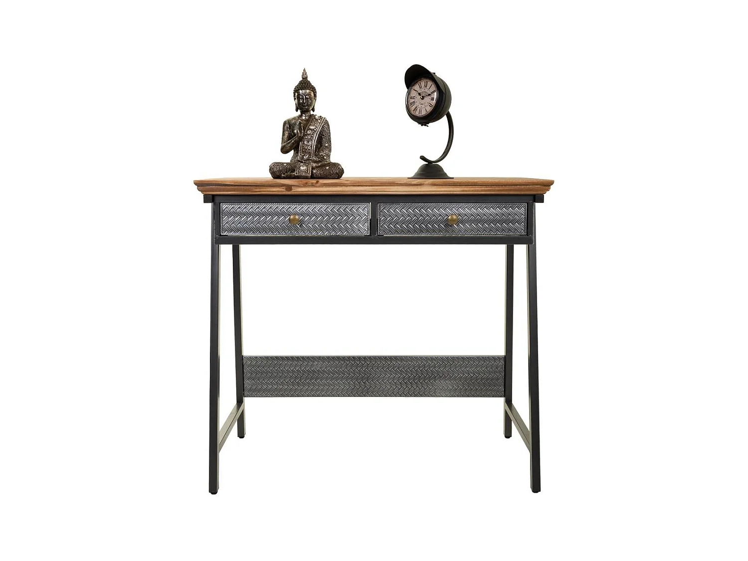 Console en métal et bois 83,5x45,5x75h cm