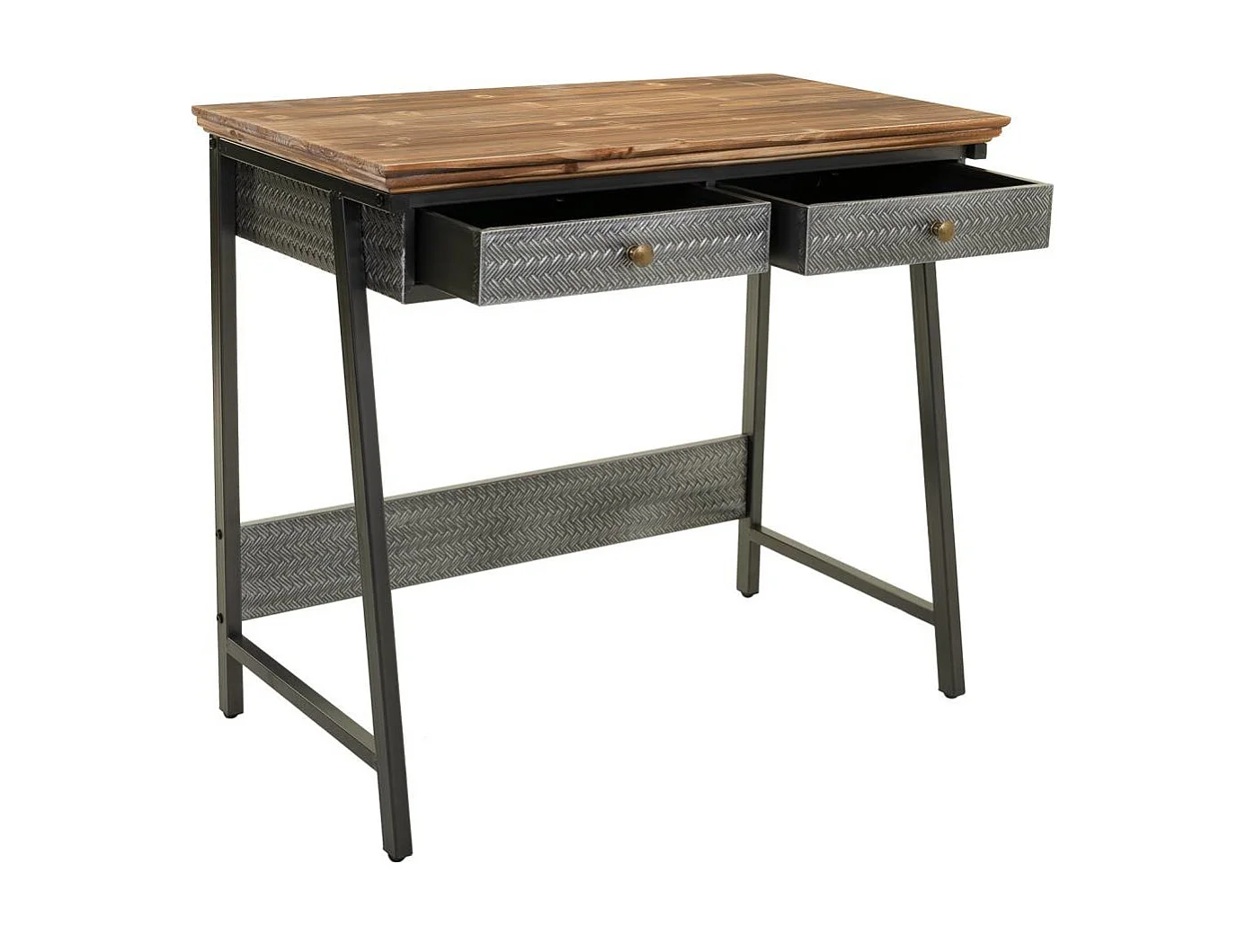 Console en métal et bois 83,5x45,5x75h cm