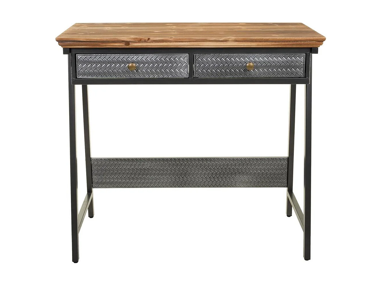 Console en métal et bois 83,5x45,5x75h cm