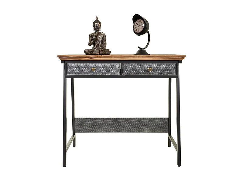 Console en métal et bois 83,5x45,5x75h cm