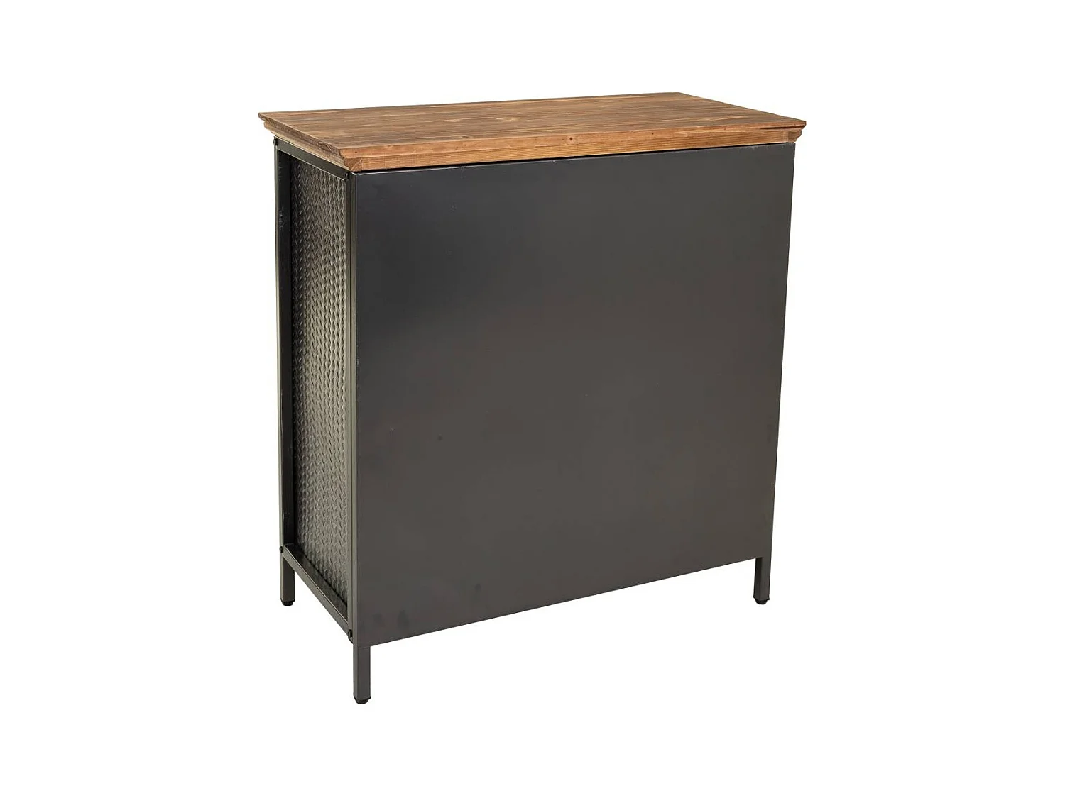 Vitrine aus Metall und Holz 76x37x83,5h cm