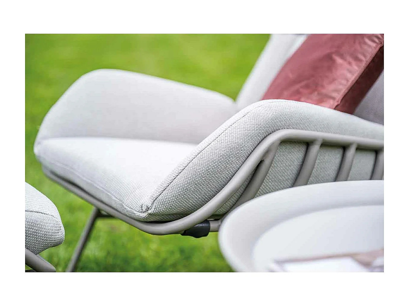 Garden Impressions Fresno loungestoel incl. voetenbank - taupe