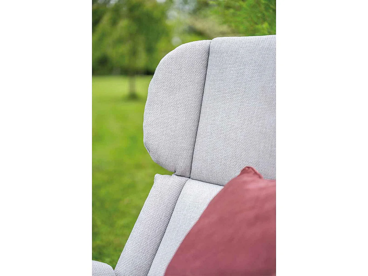 Garden Impressions Fresno loungestoel incl. voetenbank - taupe