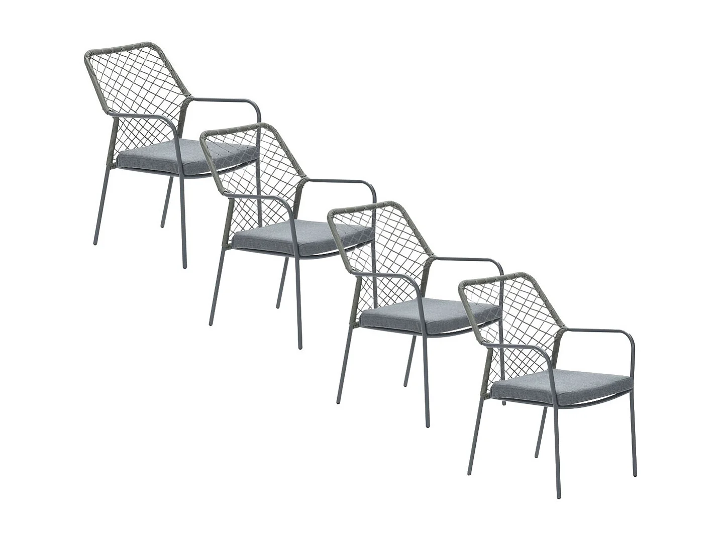 Garden Impressions Ross tuinstoel mosgroen - 4 stuks