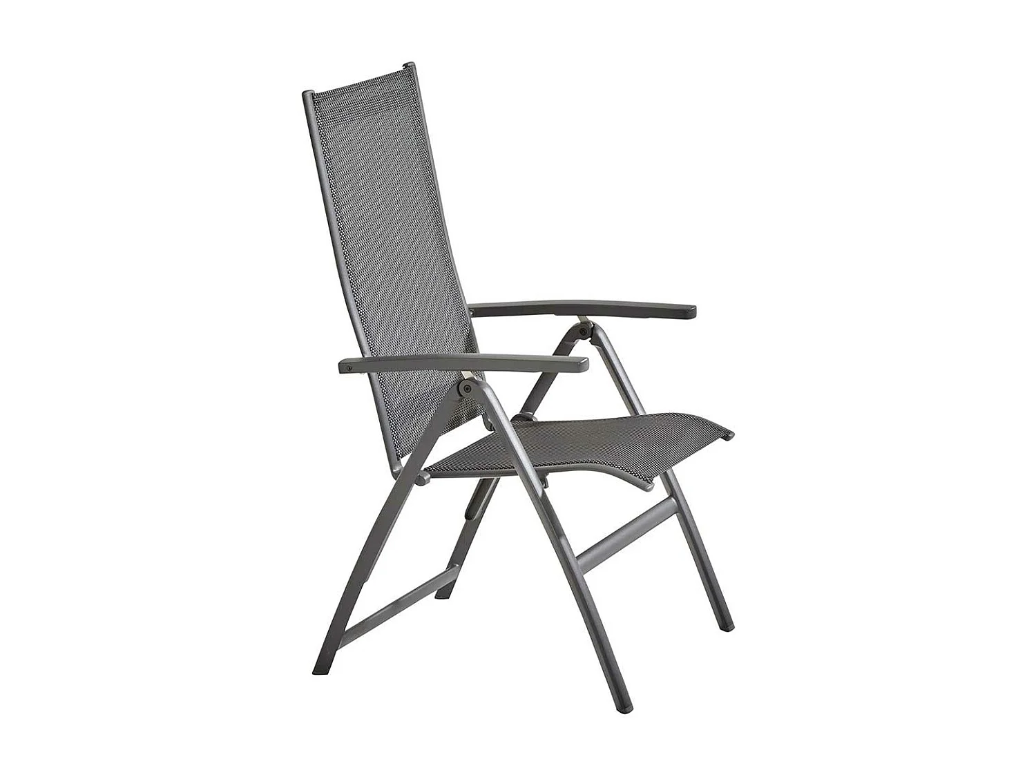 Chaise de jardin 4 Saisons Cadiz carbone mat réglable