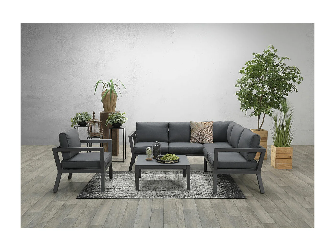 Garden Impressions San Luis lounge tuinstoel - zwart