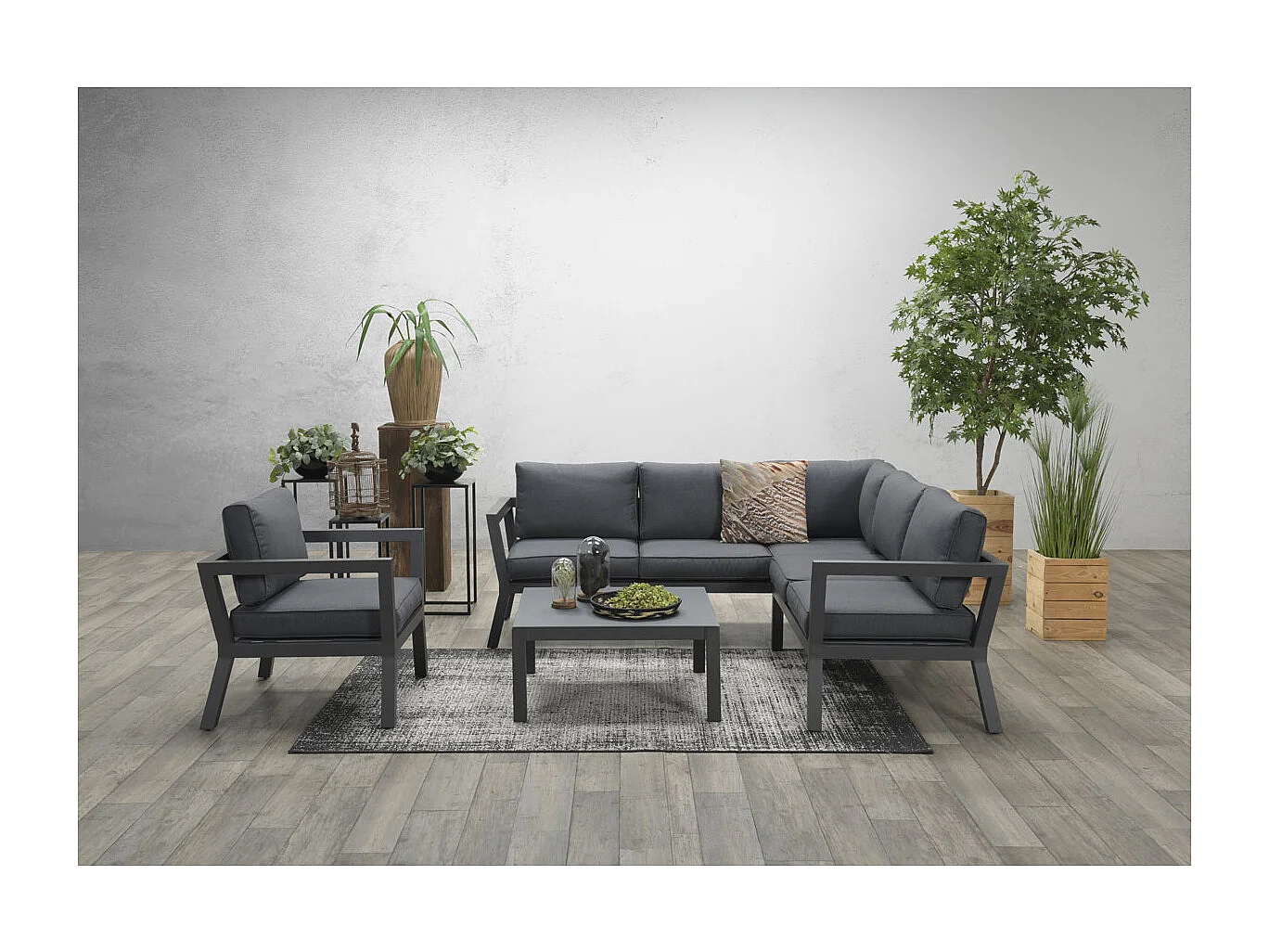 Garden Impressions San Luis lounge tuinstoel - zwart