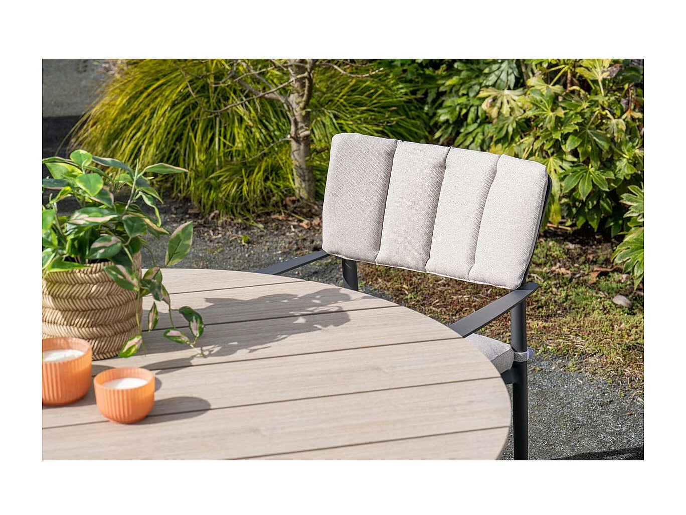 Chaise de jardin Garden Impressions Dane sable du désert - 2 pièces