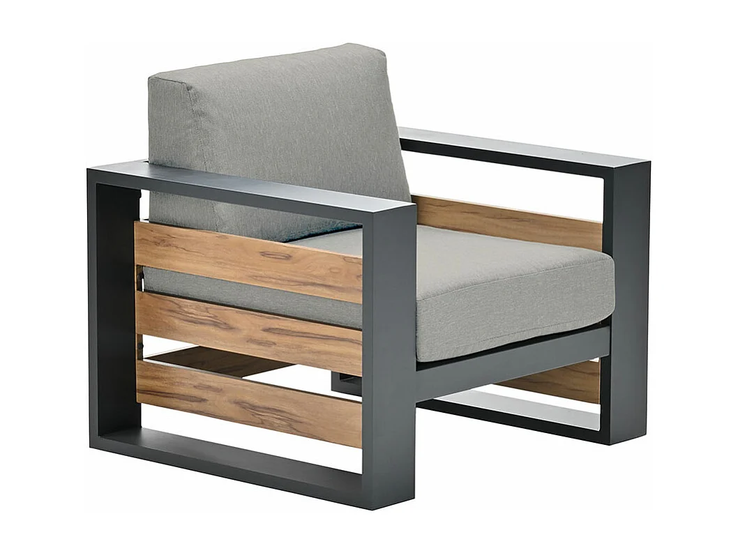 Garden Impressions Nika loungestoel - zand - teak look