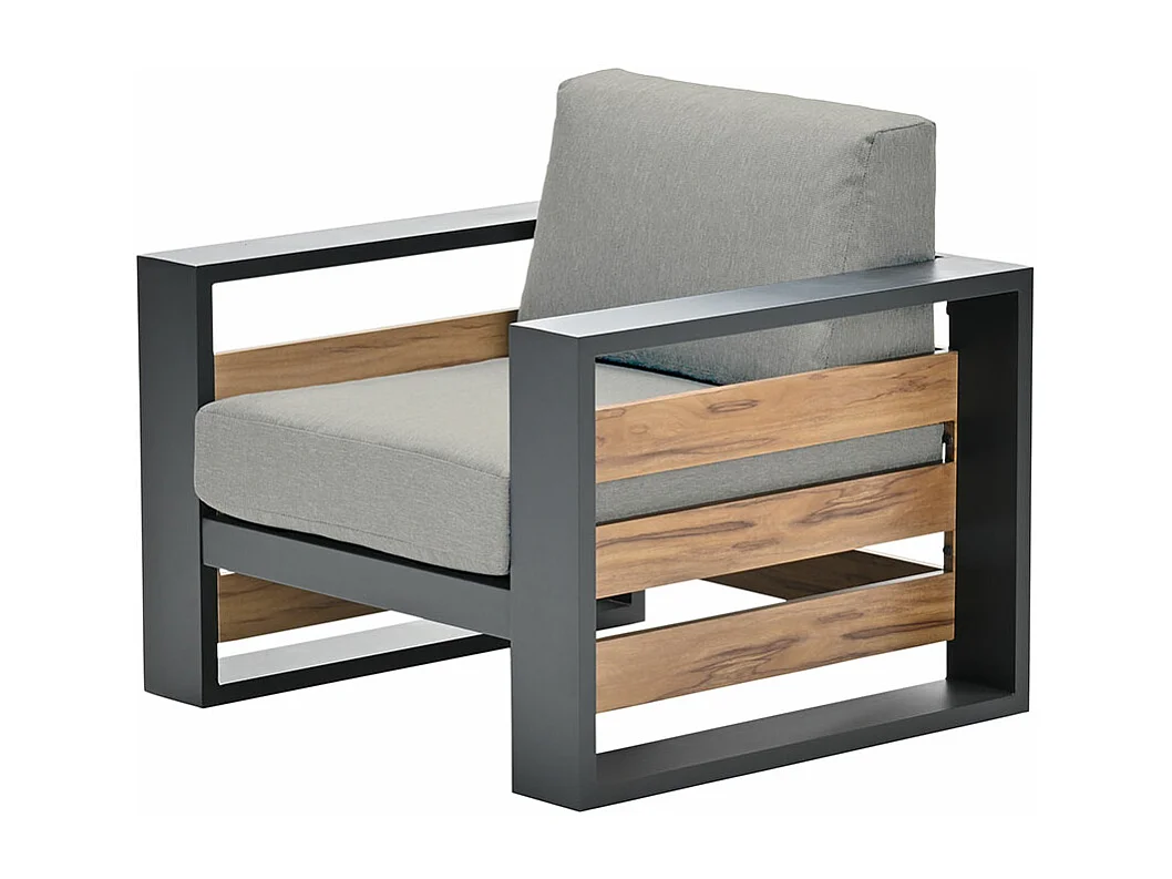 Garden Impressions Nika loungestoel - zand - teak look