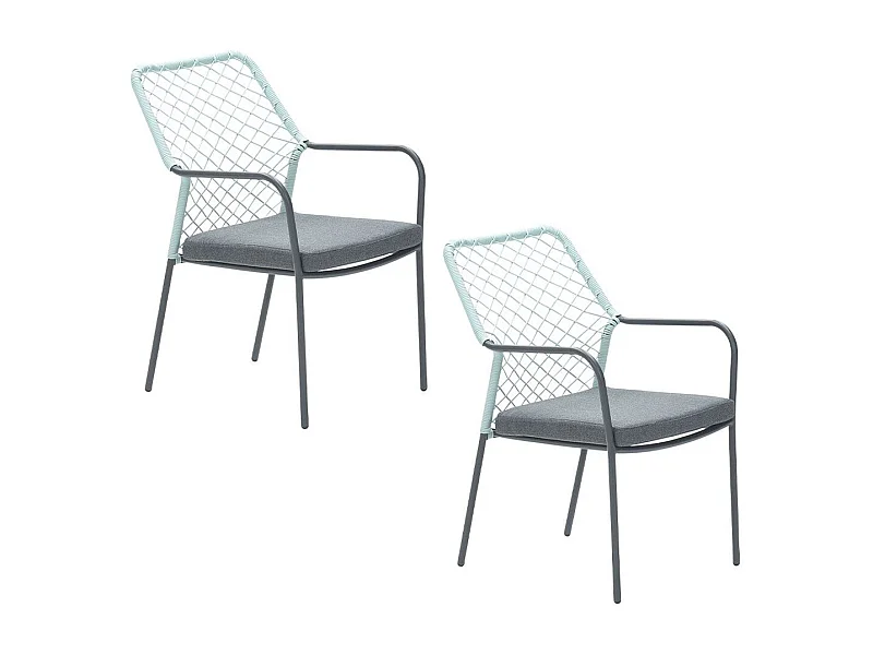 Garden Impressions Ross tuinstoel soft groen - 2 stuks