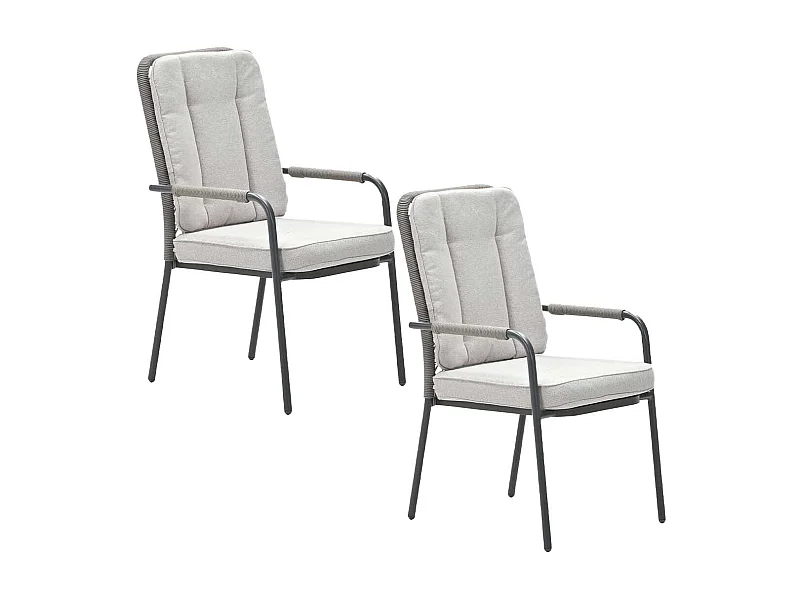 Chaise de jardin Garden Impressions Aleria taupe - 2 pièces