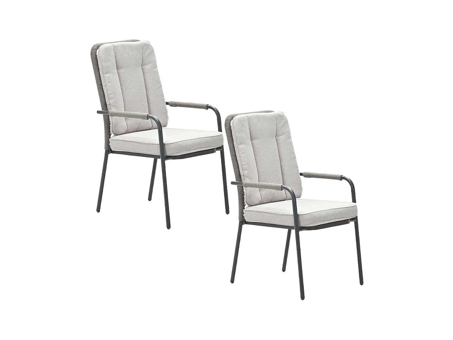 Chaise de jardin Garden Impressions Aleria taupe - 2 pièces