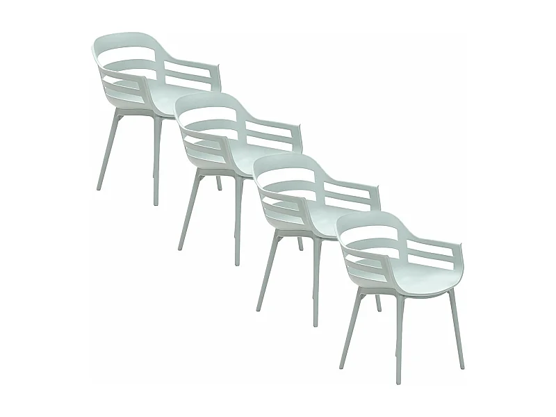 Garden Impressions Sunny tuinstoel olijf - 4 stuks