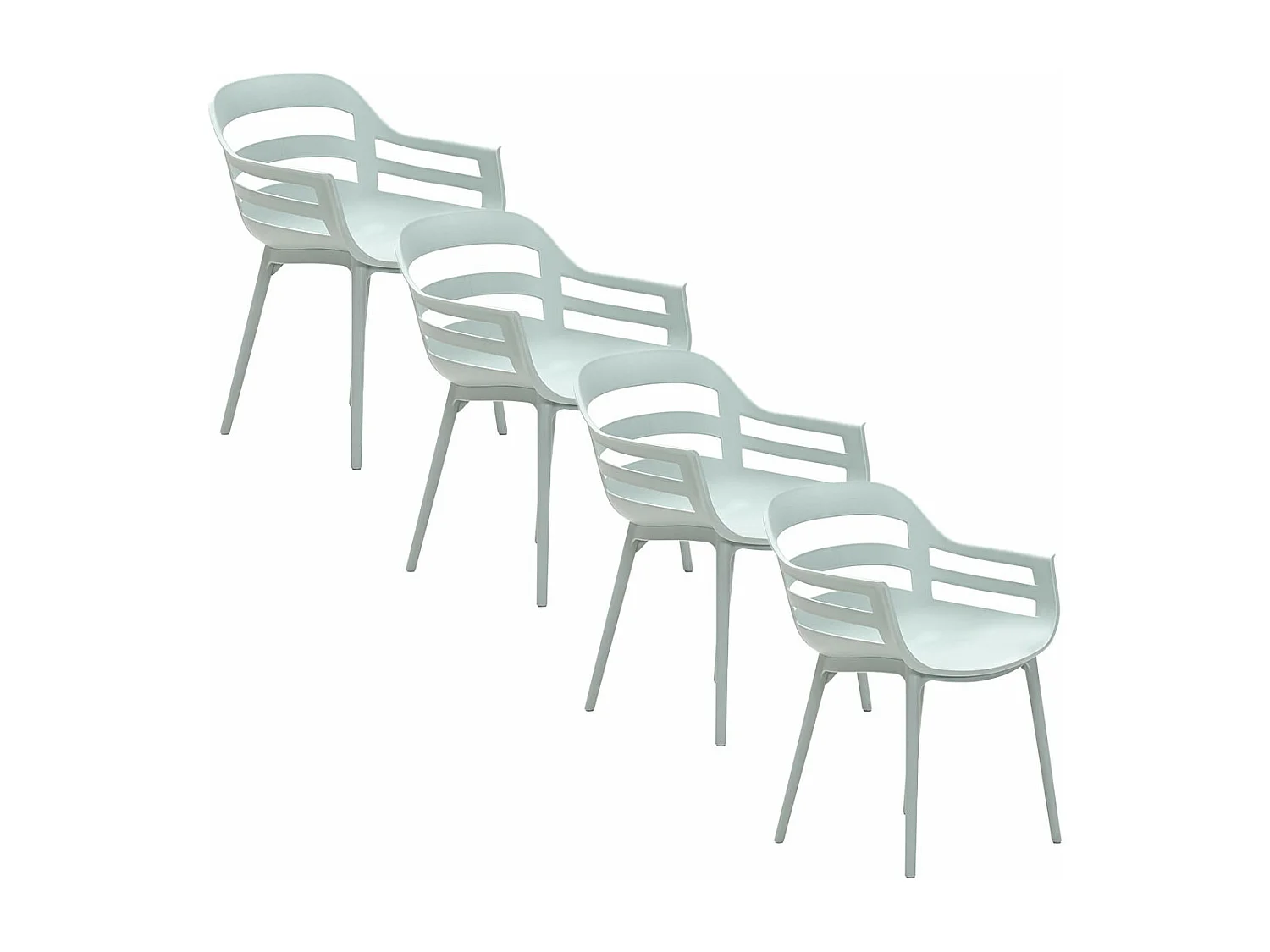 Chaise de jardin Garden Impressions Sunny olive 4 pièces