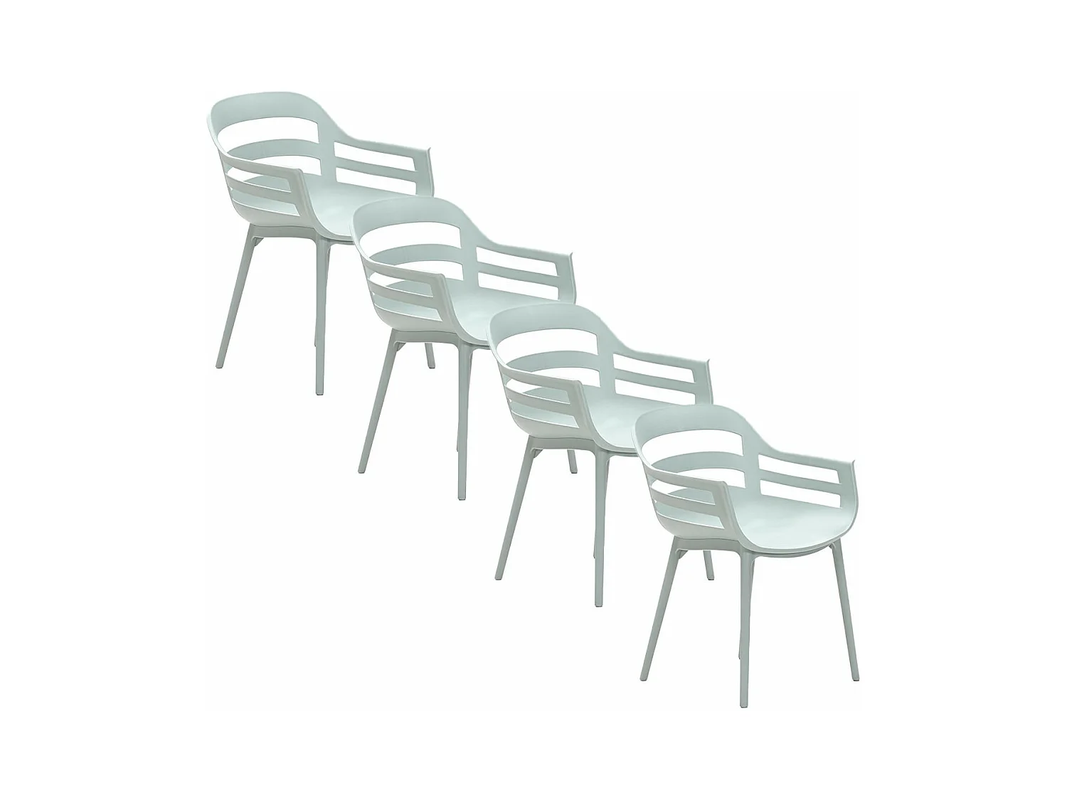 Chaise de jardin Garden Impressions Sunny olive 4 pièces