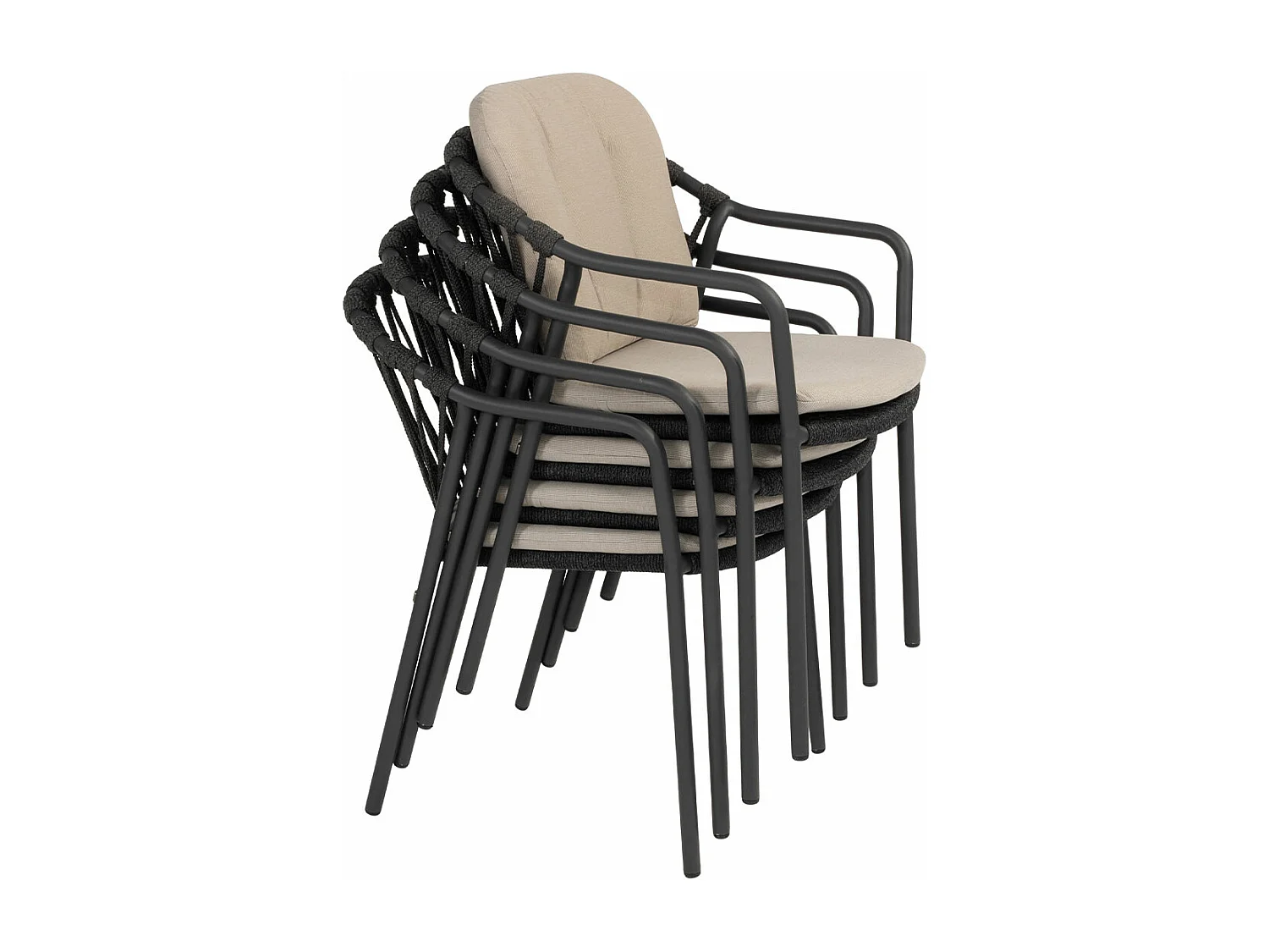 Chaise de jardin empilable Taste by 4 Seasons Manitoba - anthracite