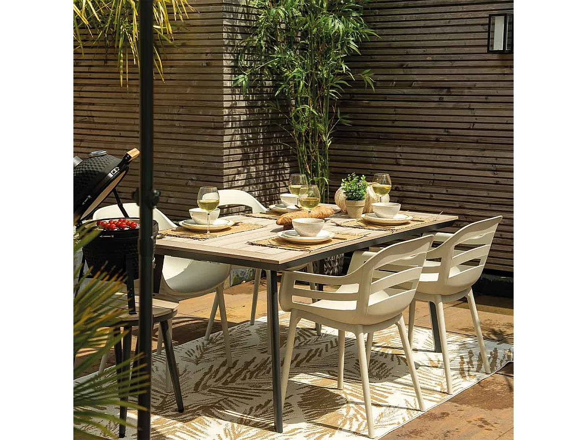 Chaise de jardin Garden Impressions Sunny sable 4 pièces