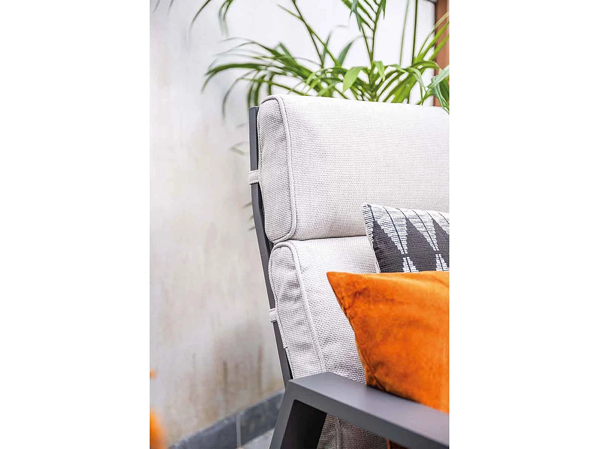 Garden Impressions Lora verstelbare loungestoel voetenbank