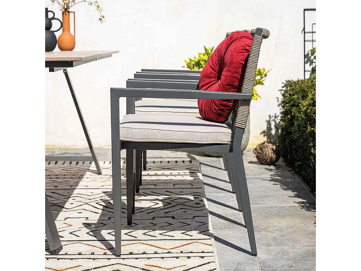 Chaise de jardin Garden Impressions Burela Taupe