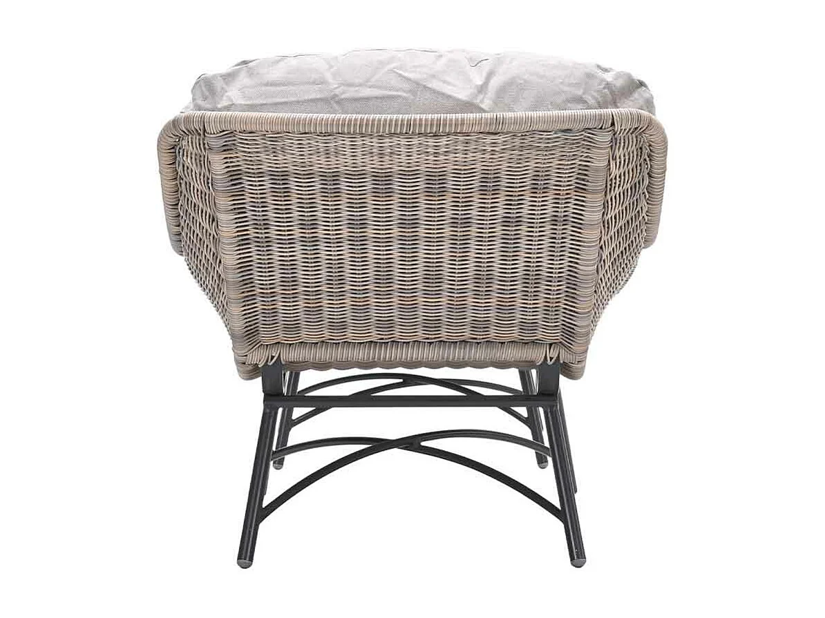 Chaise longue Garden Impressions Selene avec repose-pieds - saule vintage