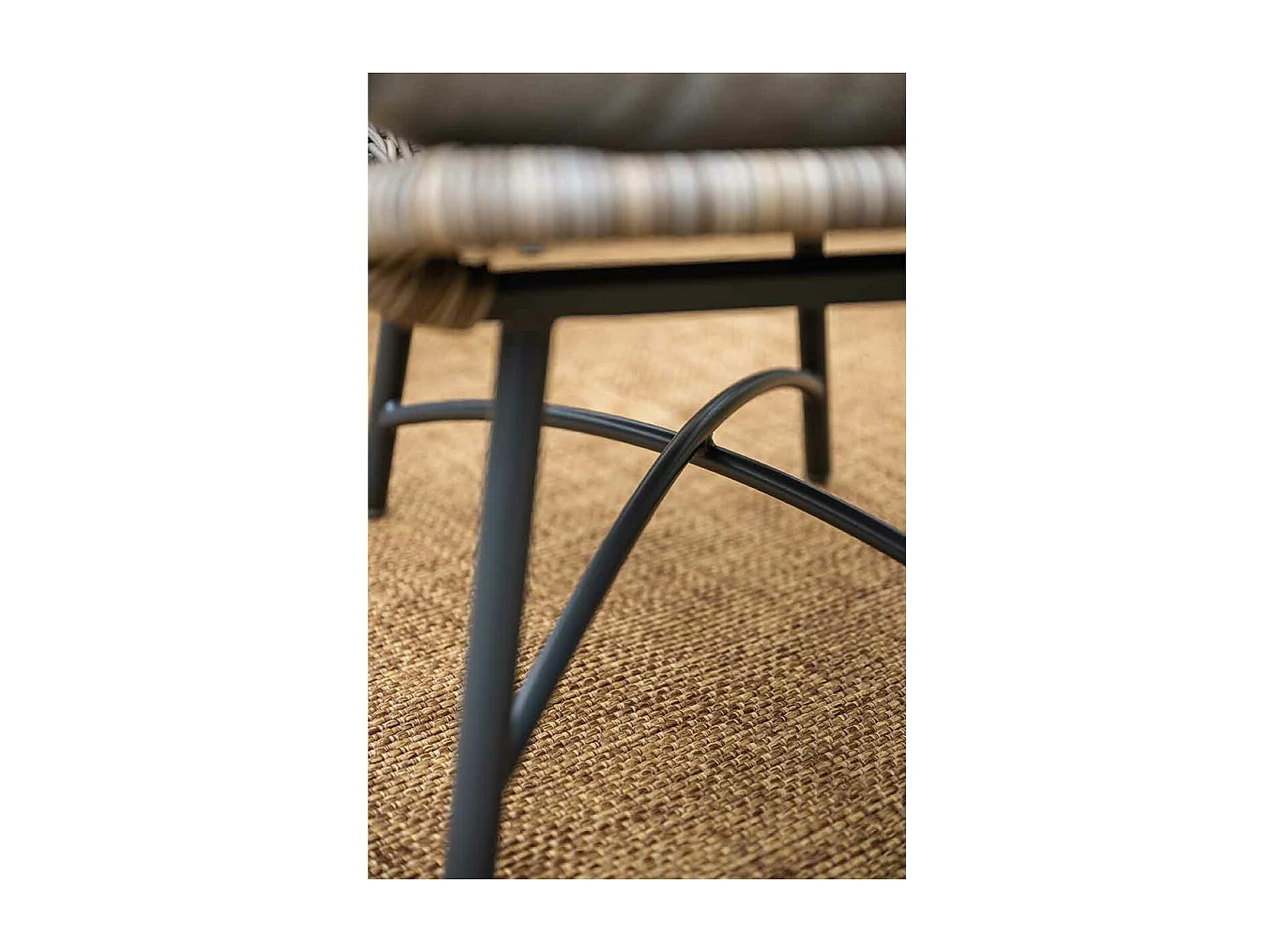 Chaise longue Garden Impressions Selene avec repose-pieds - saule vintage